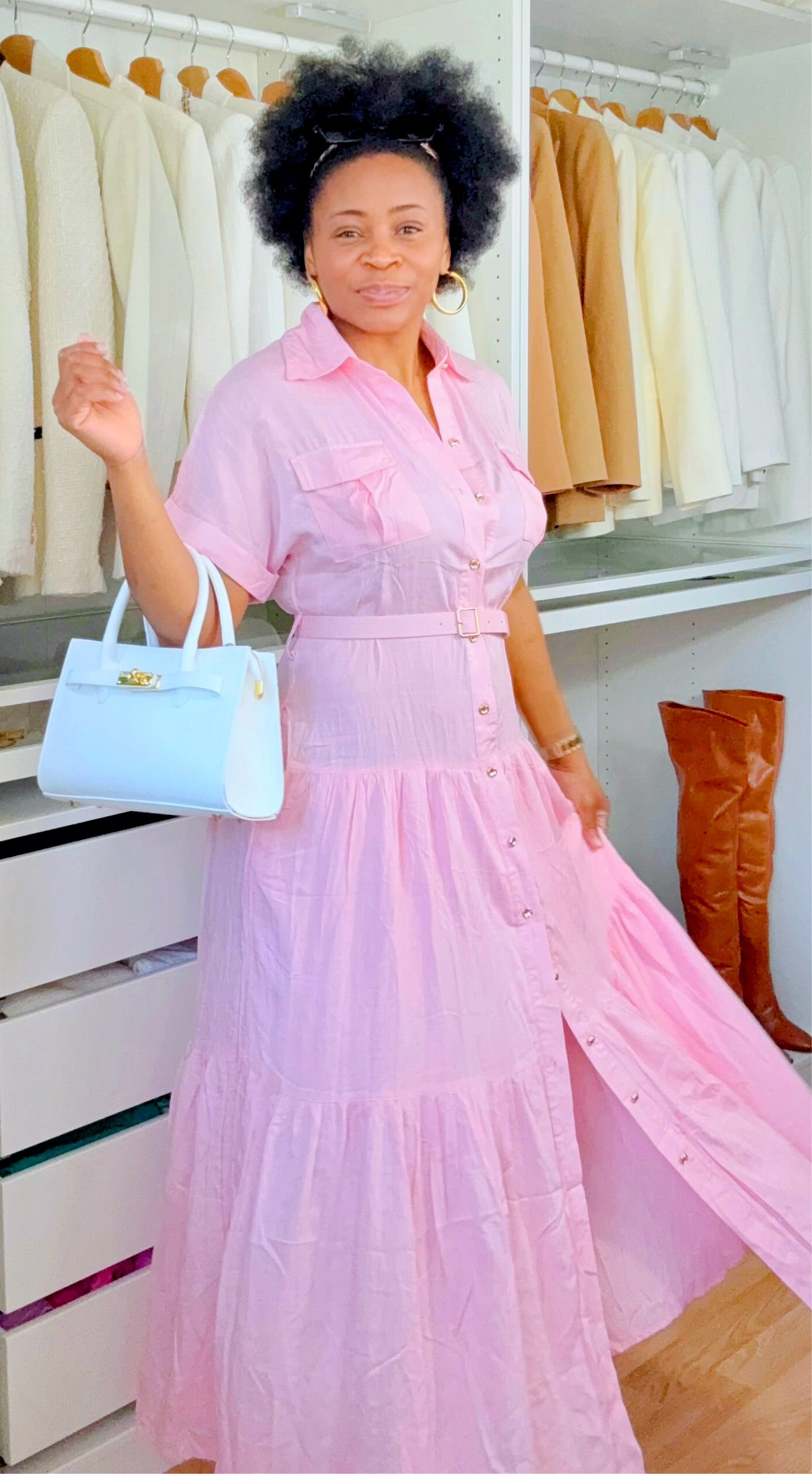ROBE LONGUE ULTRA CHIC rose