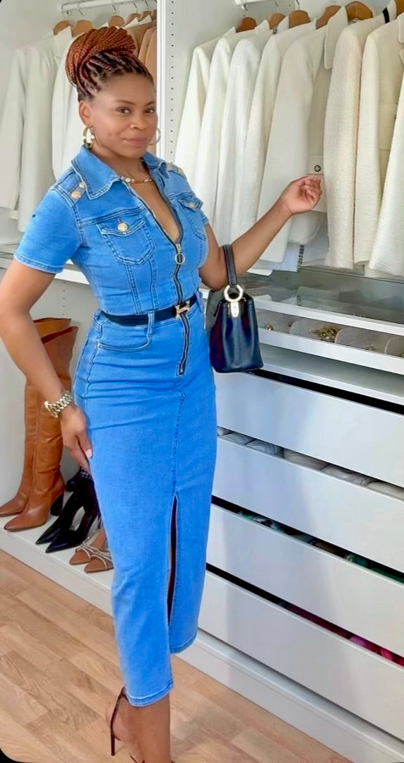 Robe en jeans