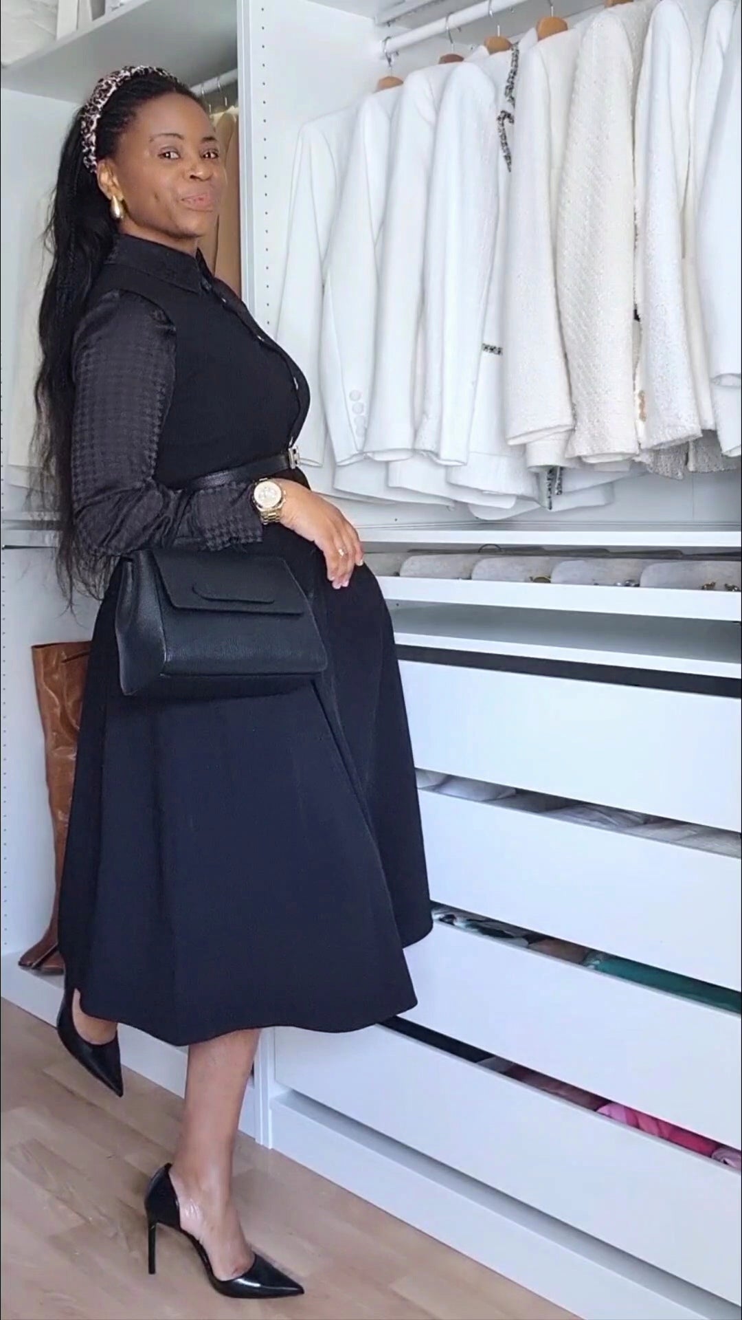 TOP EN MAILLE NOIR