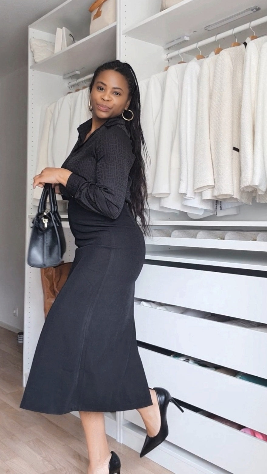 CHEMISE BASIQUE FLUIDE NOIR