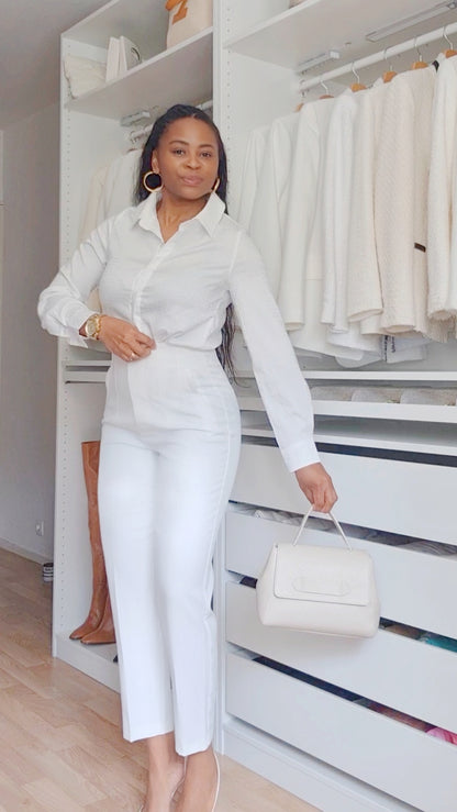CHEMISE BASIQUE FLUIDE BLANCHE
