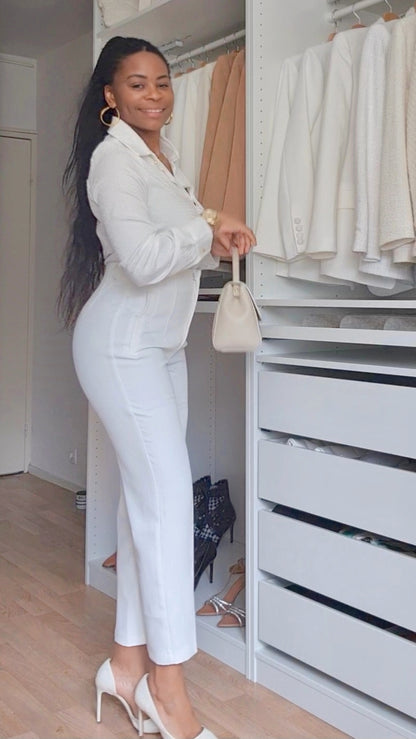 CHEMISE BASIQUE FLUIDE BLANCHE