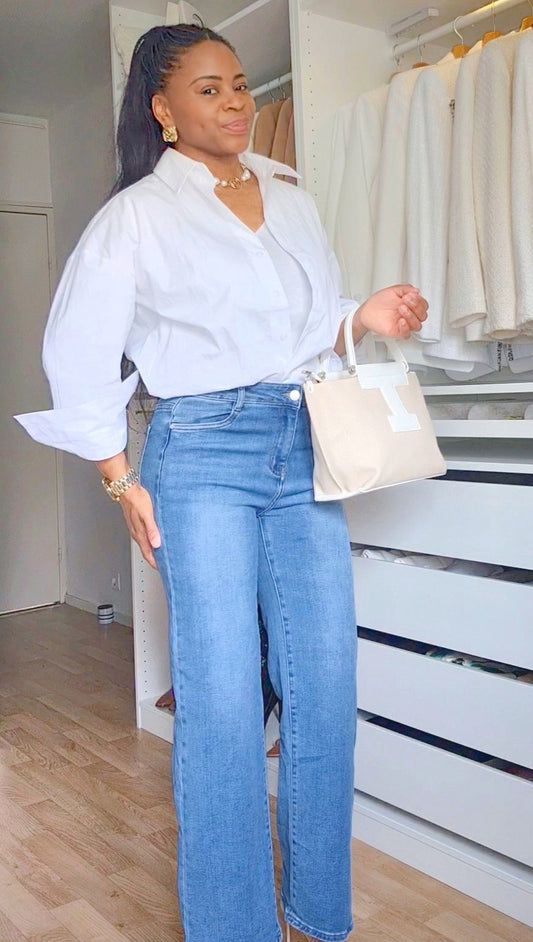 JEANS TAILLE HAUTE WIDE LEG