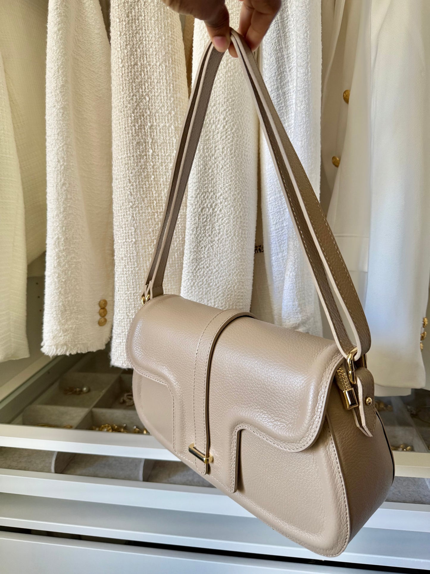 SAC A MAIN EN CUIR 2 lanières