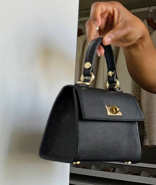 PETIT SAC A MAIN EN CUIR inspi noir