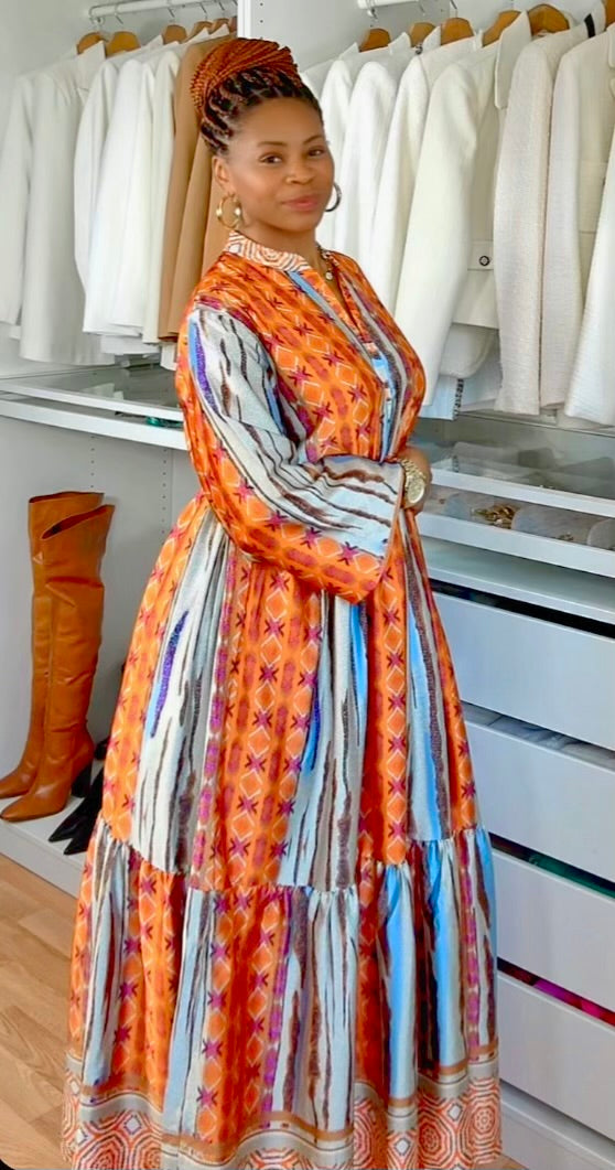 Robe imprimée baroque