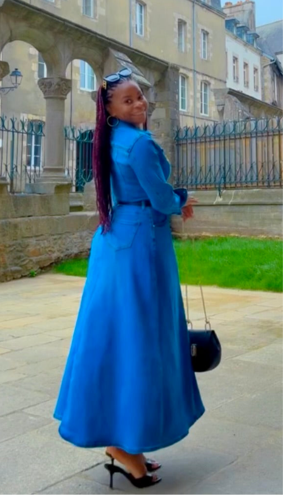 ROBE JEANS LONGUES MANCHES