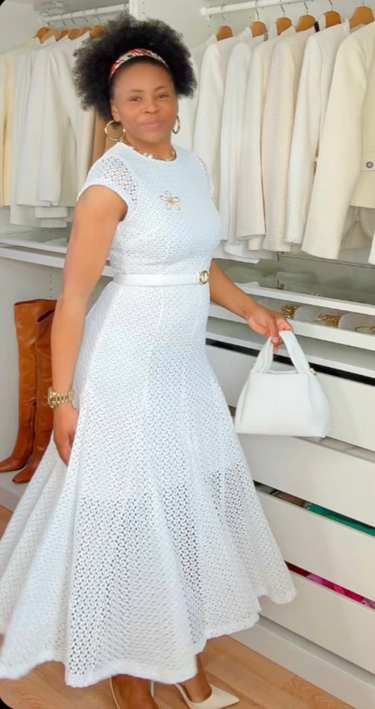 ROBE évasée avec corde
