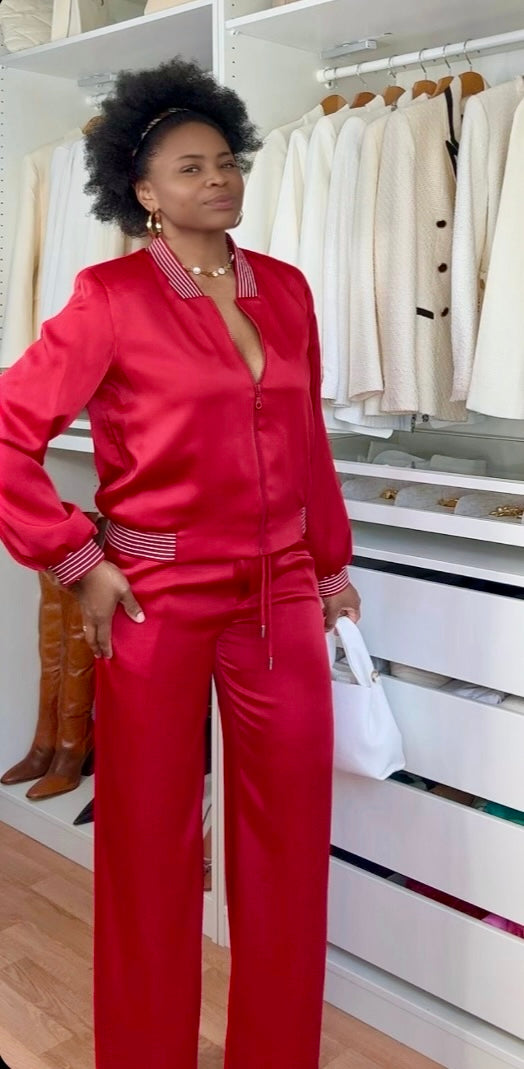 ENSEMBLE PANTALON LARGE  AVEC SA VESTE