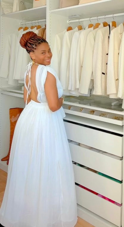 ROBE LONGUE DOS OUVERT