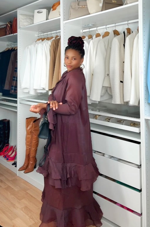 Longue Robe en organza