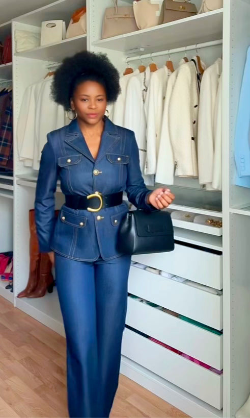 TAILLEUR JEANS BLEU BRUT